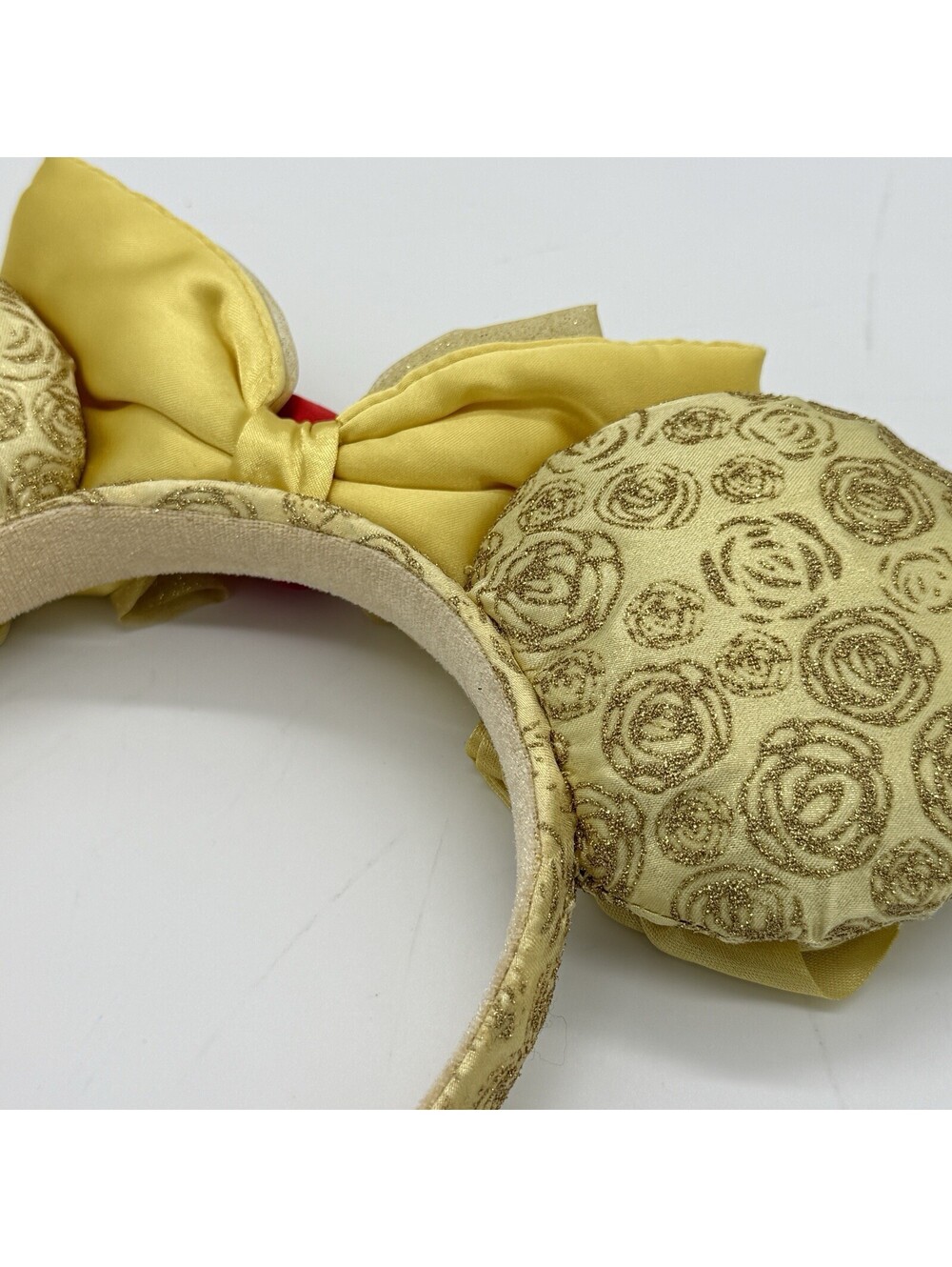 Tokyo Disney Belle Gold Rose Minnie Ears Headband Beauty Beast Japan Resort OSFA - Picture 2 of 6